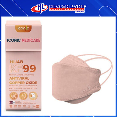 ICONIC  FACE MASK KF99 (KIDS)- COPPER PINK 10'S